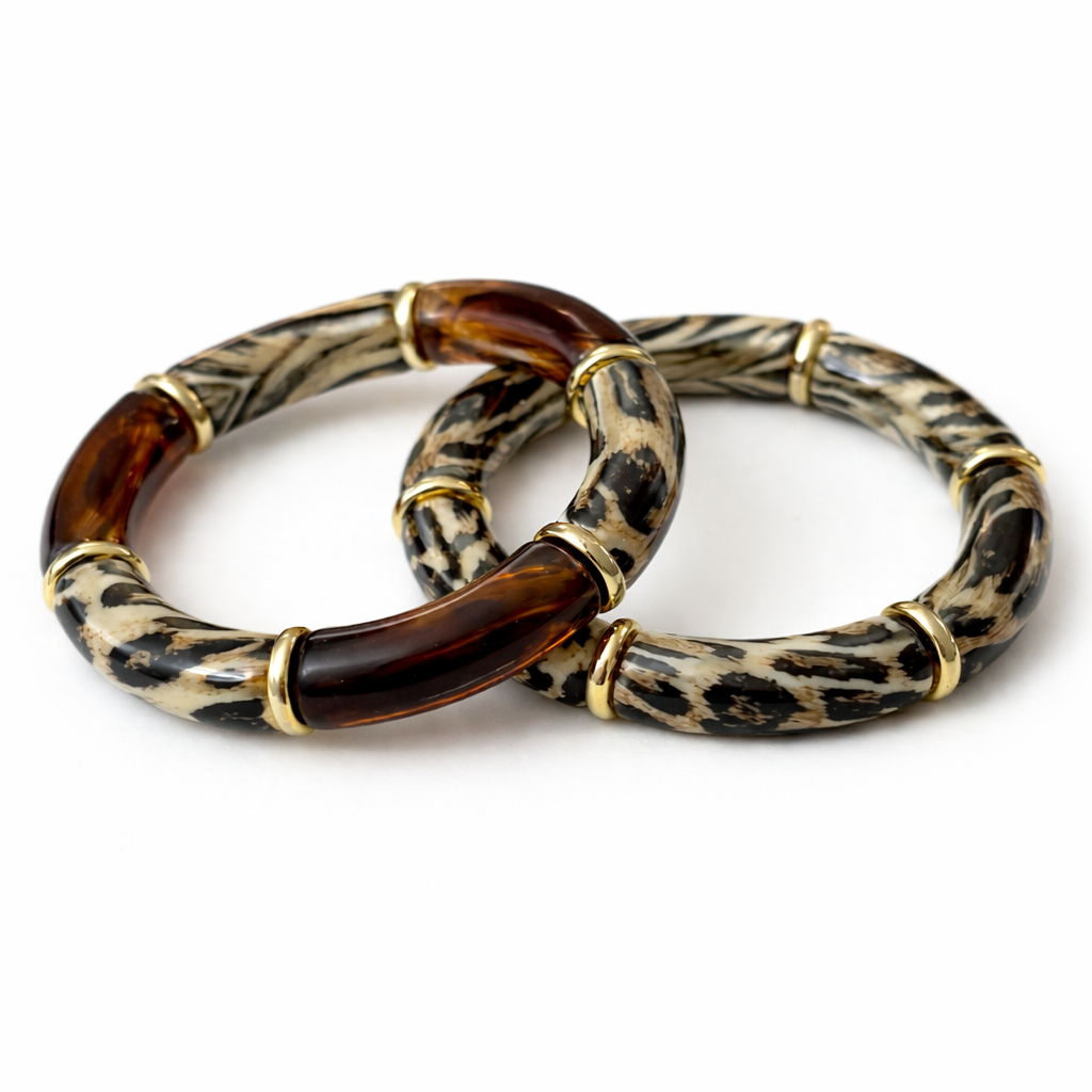 Savage Twins - Ambre - lot de 2 bracelets
