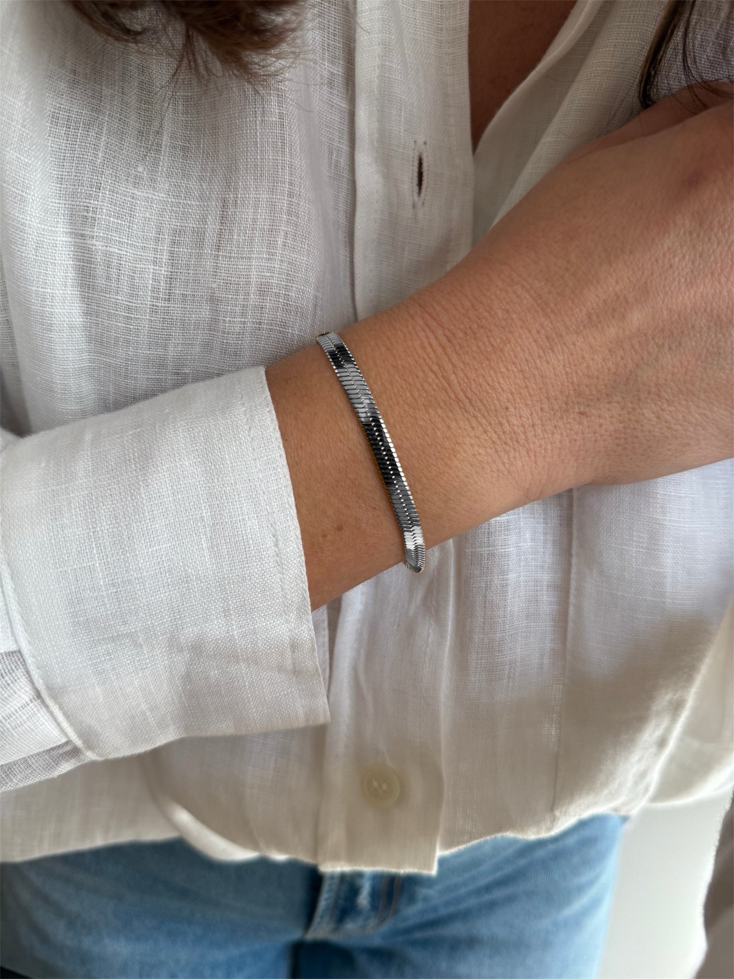 Bracelet Serpentin - doré ou argent