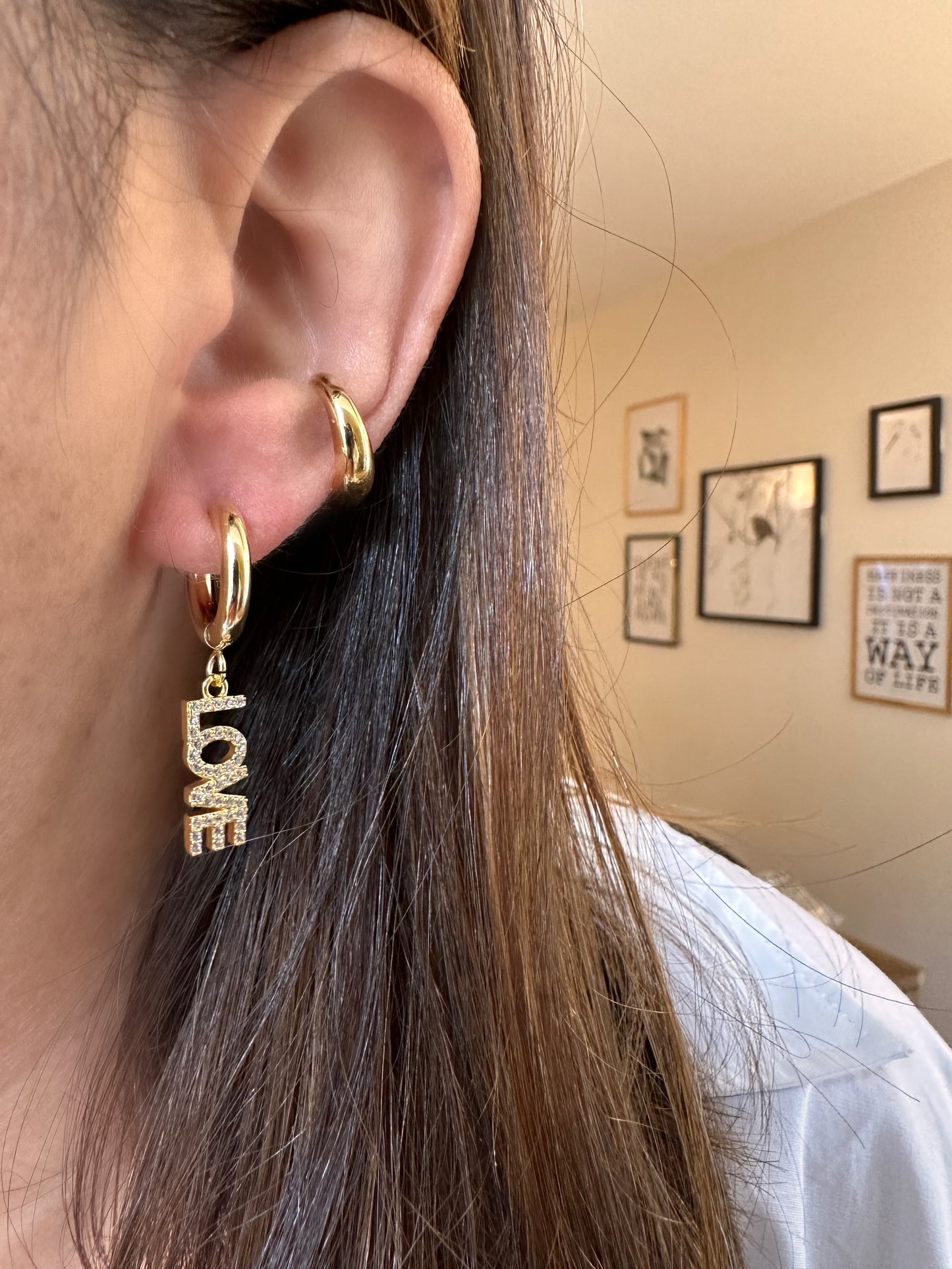 Boucles LOVE - la paire