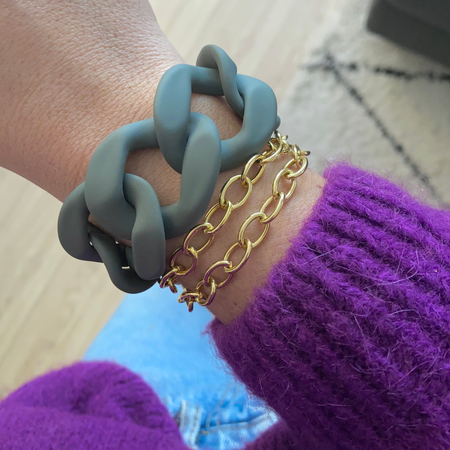 Liara Gris - Maxi Bracelet