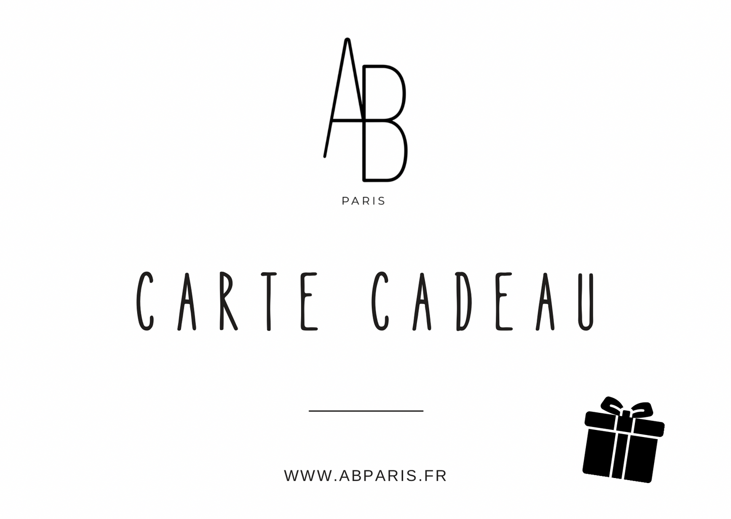 Carte cadeau - montant au choix