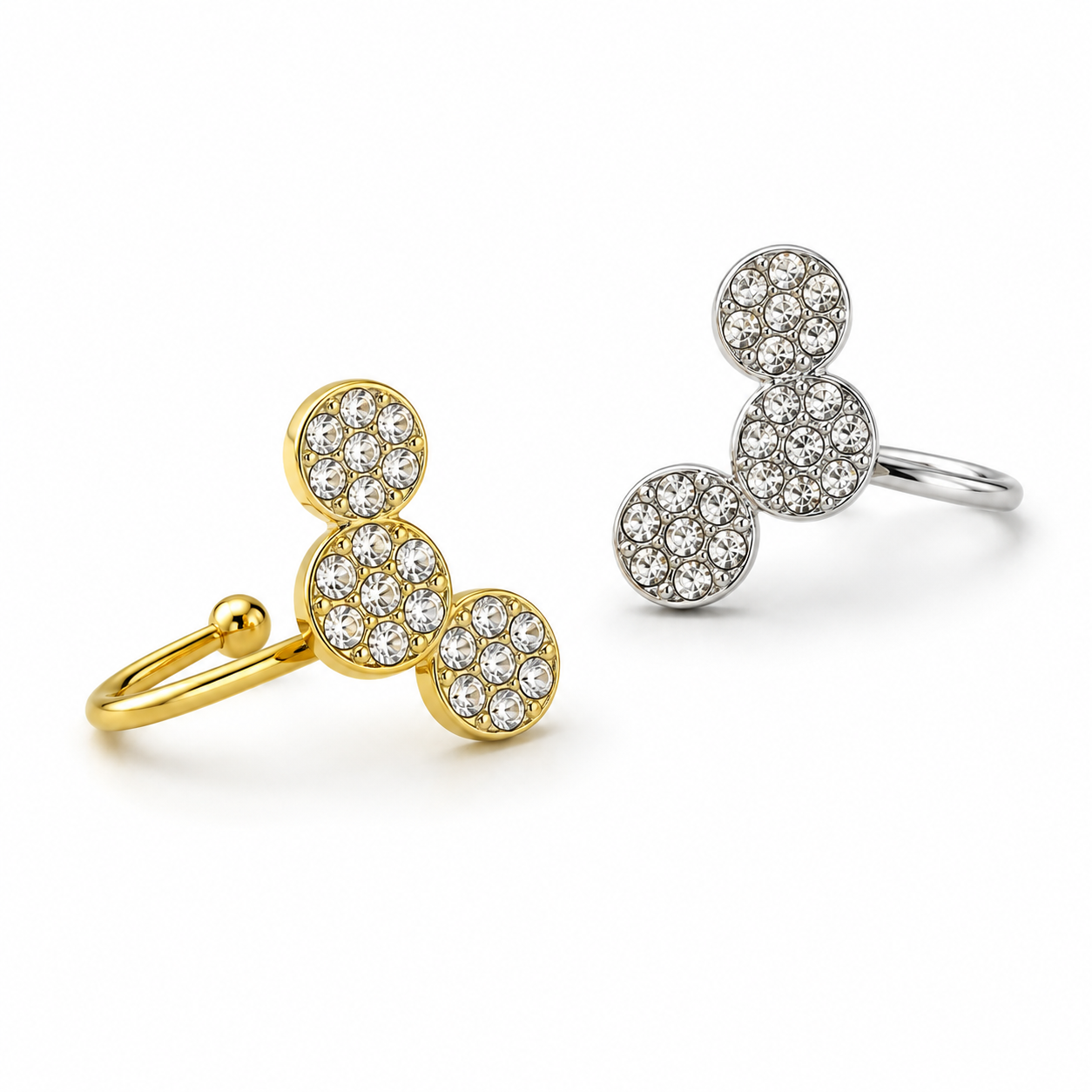 Earcuff Rana - monoboucle vendue à l’unité - doré ou argent
