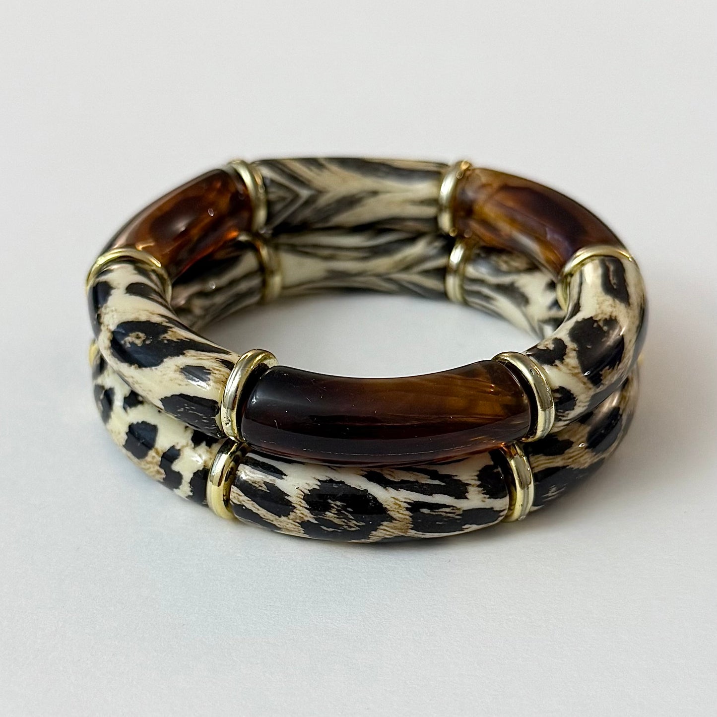 Savage Twins - Ambre - lot de 2 bracelets