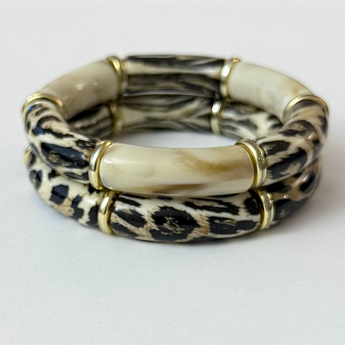 Savage Twins - Beige - lot de 2 bracelets