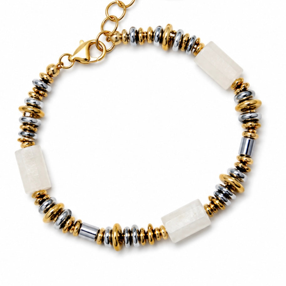 Santorin - le bracelet - noir ou blanc