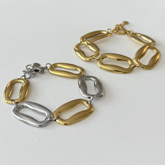 Sania - le bracelet - doré ou bicolore
