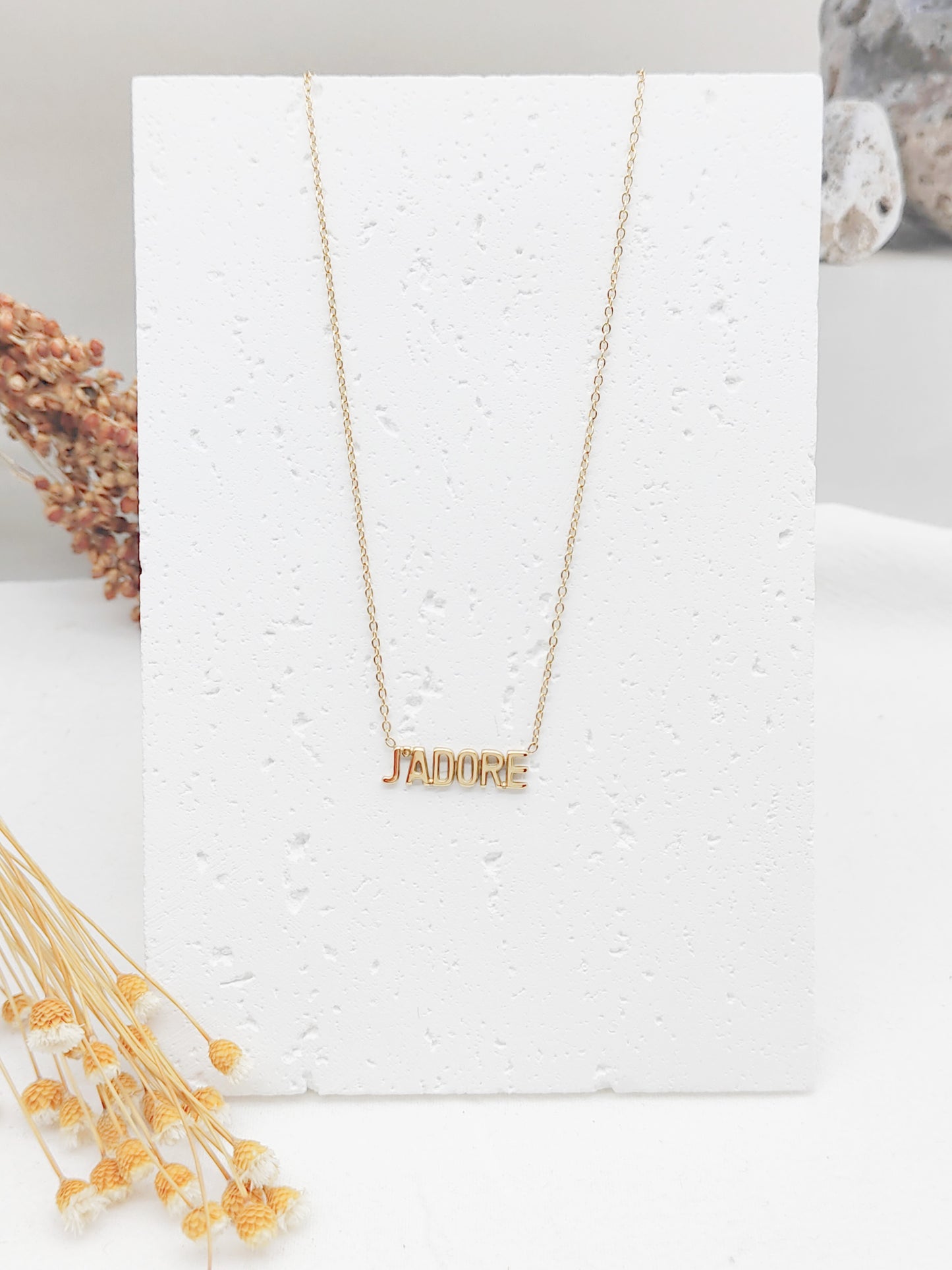 Collier J’ADORE - doré ou argent