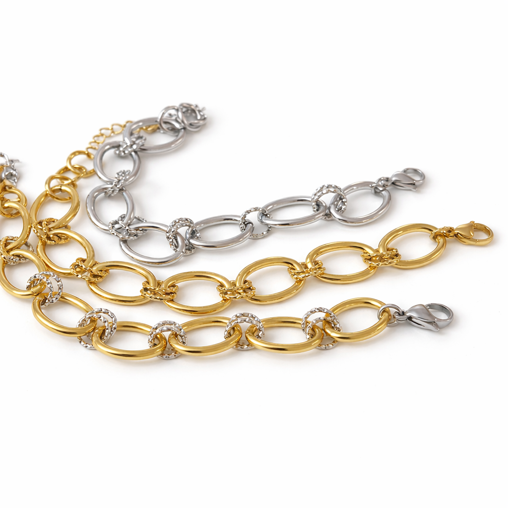 Bracelet Dinia - doré, argent ou bicolore ★