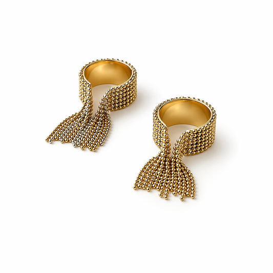 Bague Franges - doré ou bicolore