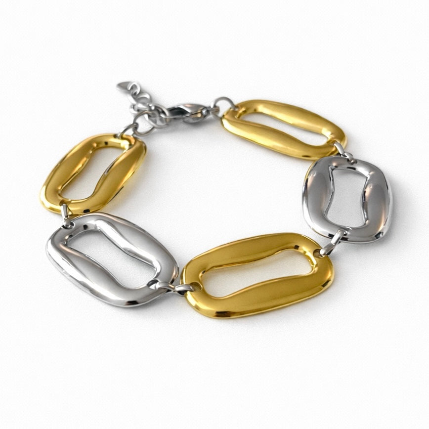 Sania - le bracelet - doré ou bicolore