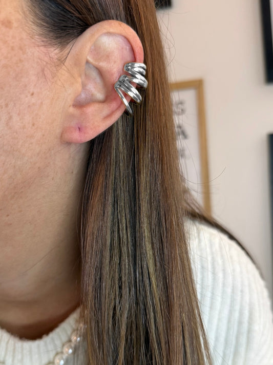 Earcuff Alfia - monoboucle vendue à l’unité - argent