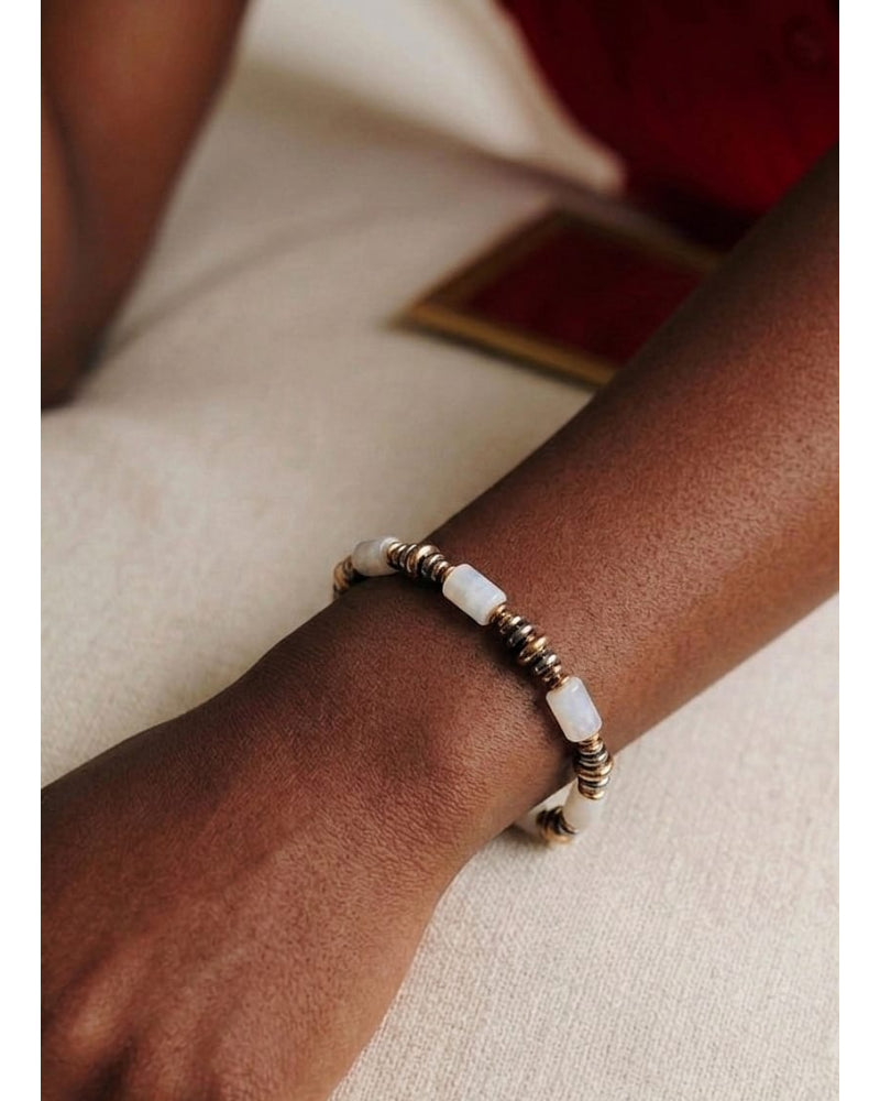 Santorin - le bracelet - noir ou blanc