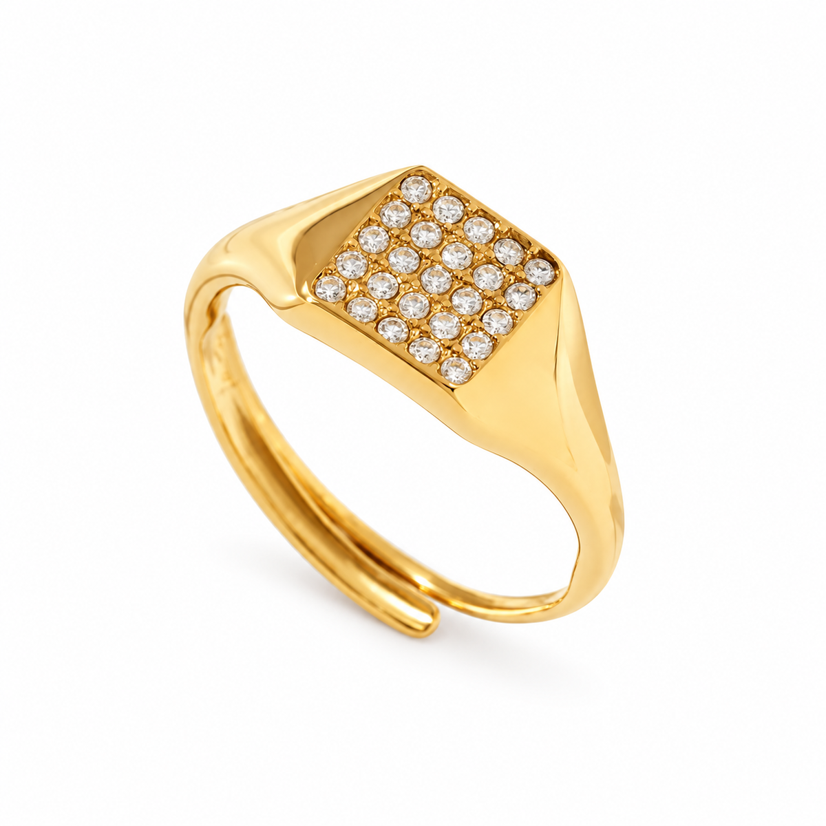 Petite chevalière ajustable - doré ou argent