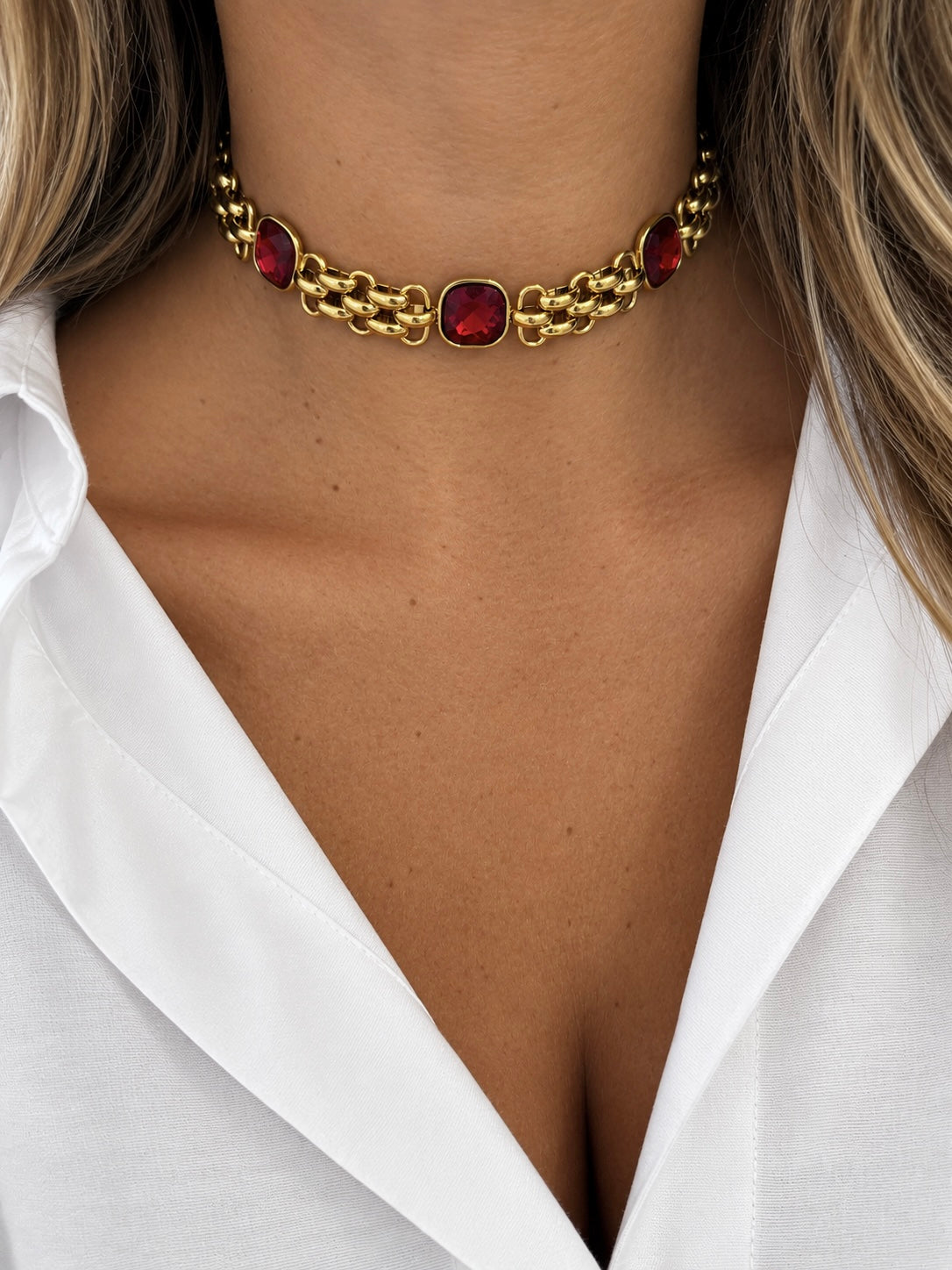 Choker Barbara - plusieurs couleurs disponibles
