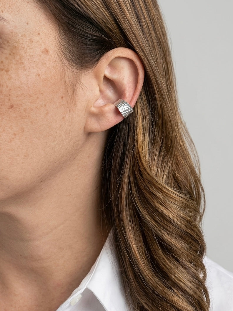 Earcuff Justine - monoboucle vendue à l’unité - doré ou argent