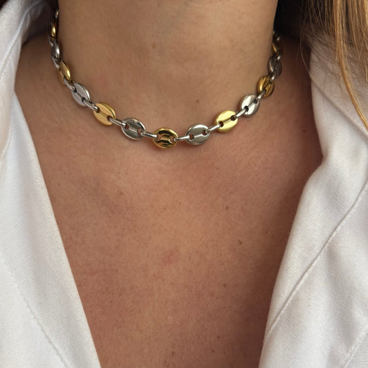 Calista - maille moyenne - bicolore