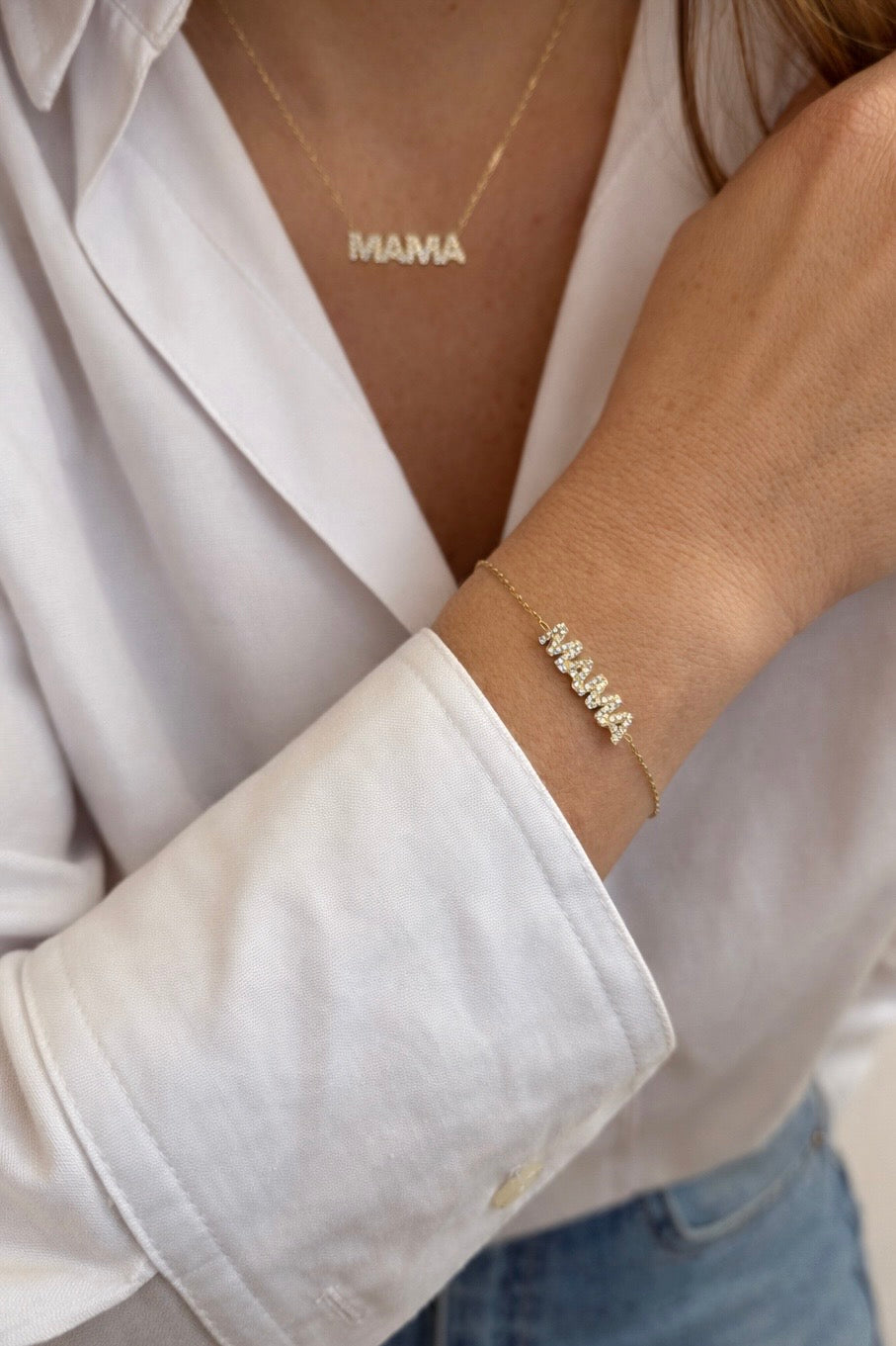 Mama - le bracelet - doré ou argent