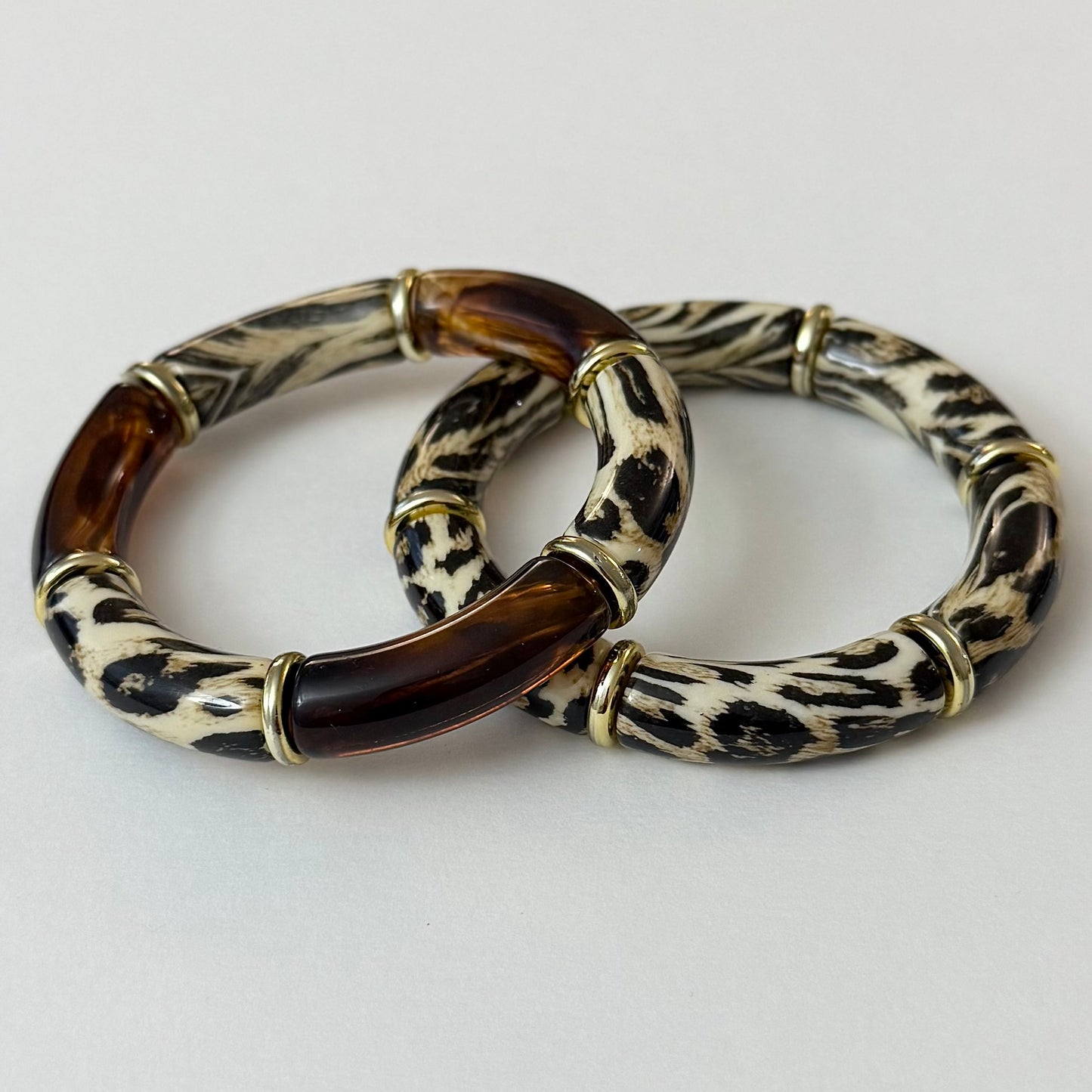 Savage Twins - Ambre - lot de 2 bracelets