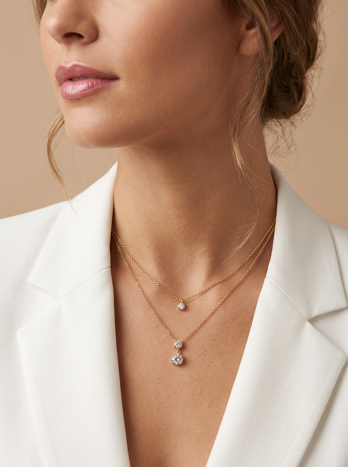Hani - doré ou argent - collier double