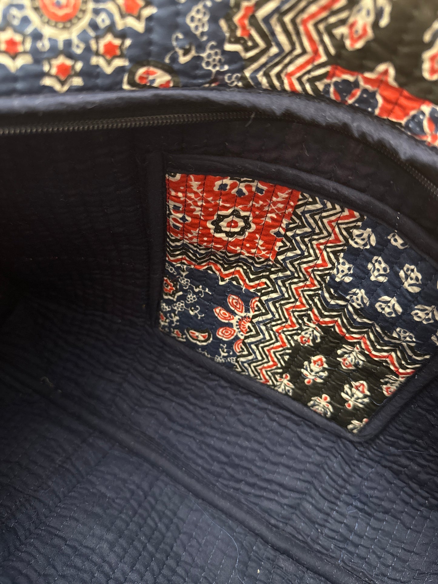 Sac cabas en coton matelassé - Tissu Patchwork