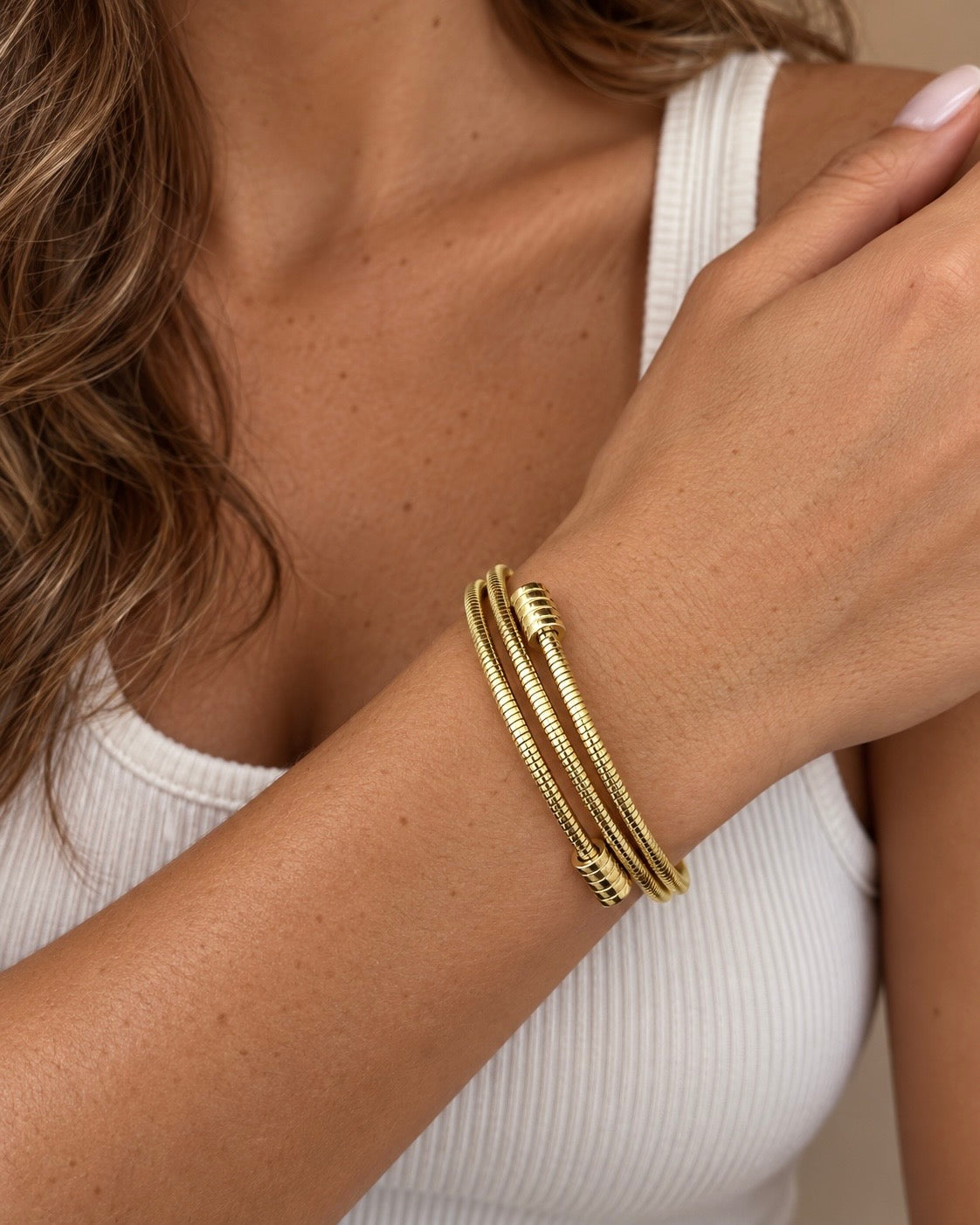 Devone - bracelet multitours - doré ou argent