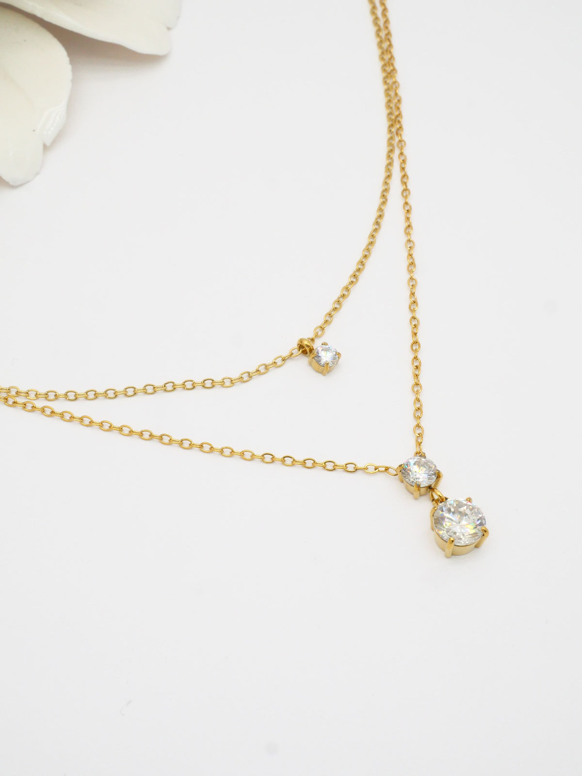 Hani - doré ou argent - collier double