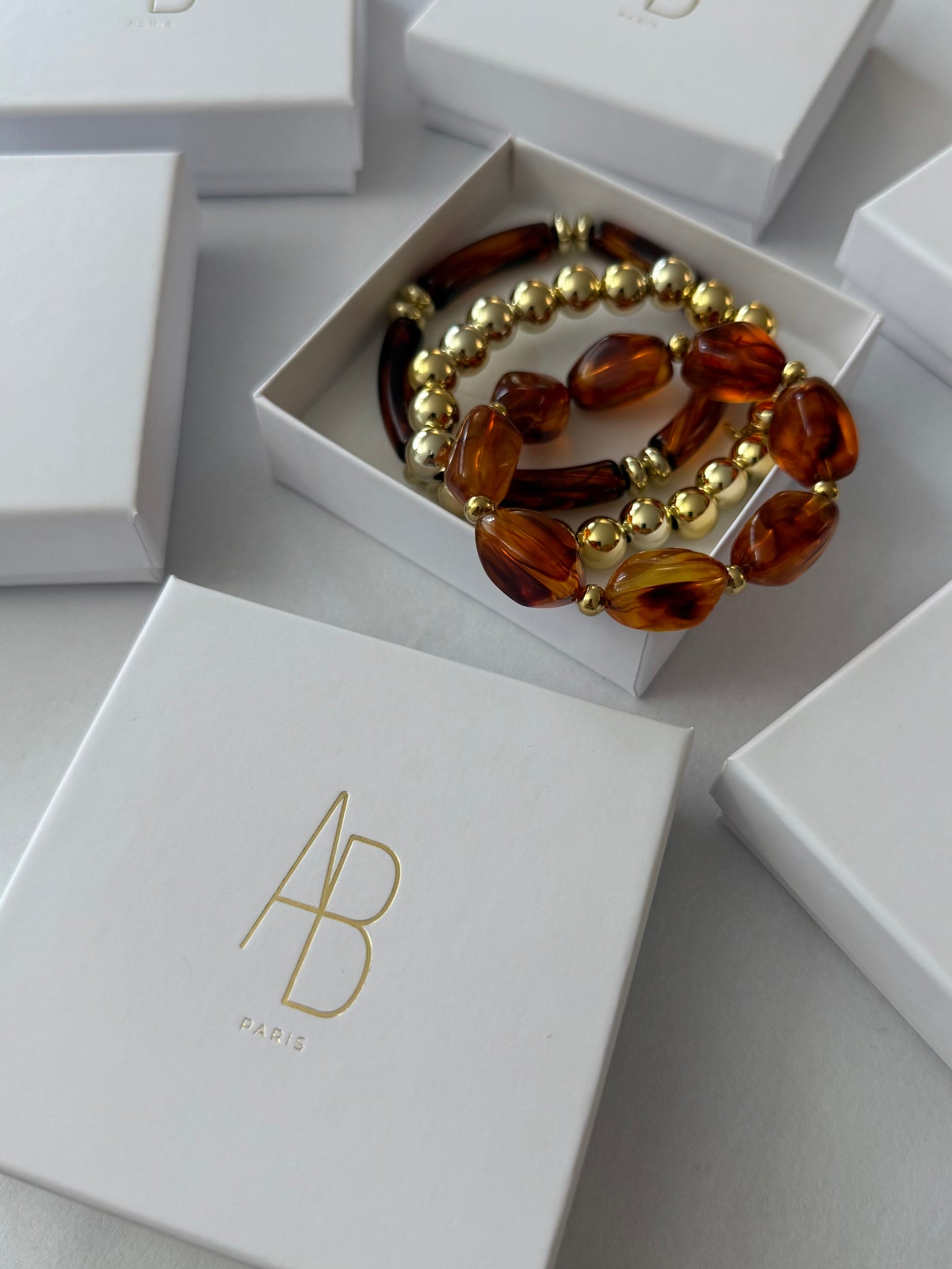 Trio de bracelets Ambre - 𝑆𝑒́𝑙𝑒𝑐𝑡𝑖𝑜𝑛 𝑠𝑝𝑒́𝑐𝑖𝑎𝑙𝑒 𝑁𝑜𝑒̈𝑙