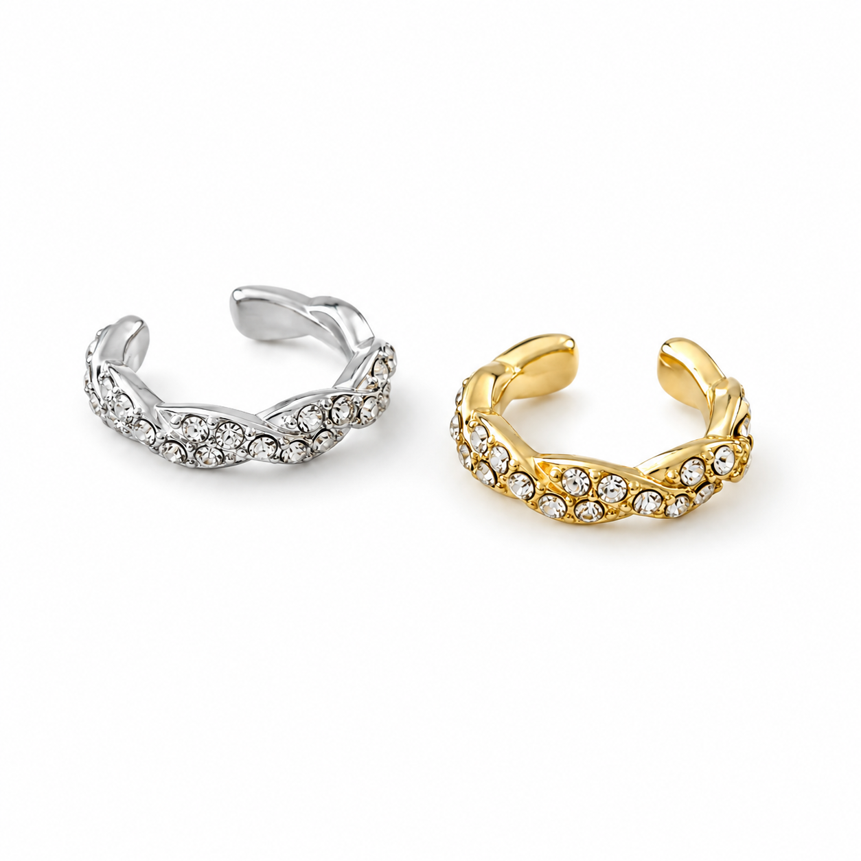 Earcuff Rosie - monoboucle vendue à l’unité - doré ou argent