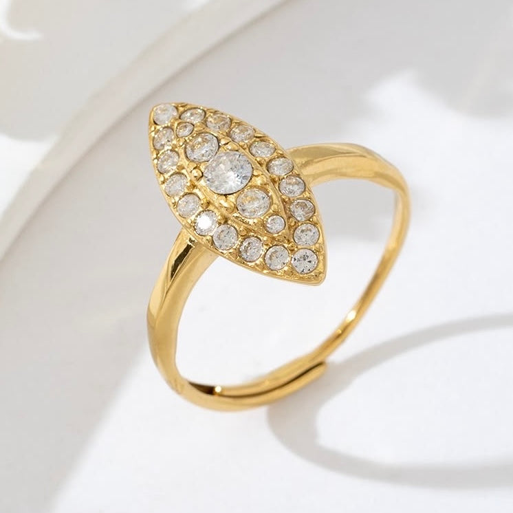 Petite marquise ajustable - doré ou argent