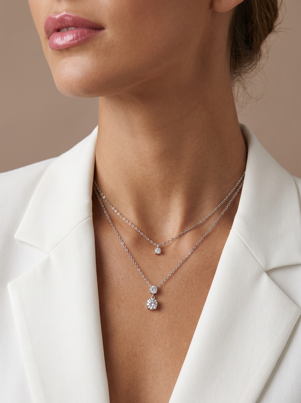 Hani - doré ou argent - collier double