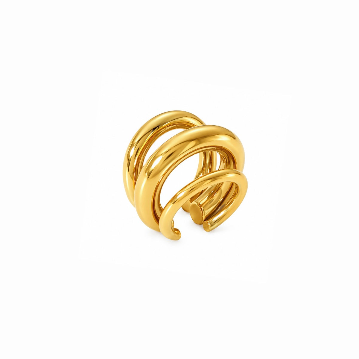 Earcuff Bobby doré - monoboucle vendue à l’unité