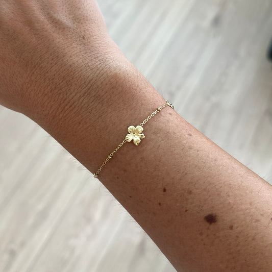 Petites Fleurs - le bracelet - doré ou argent