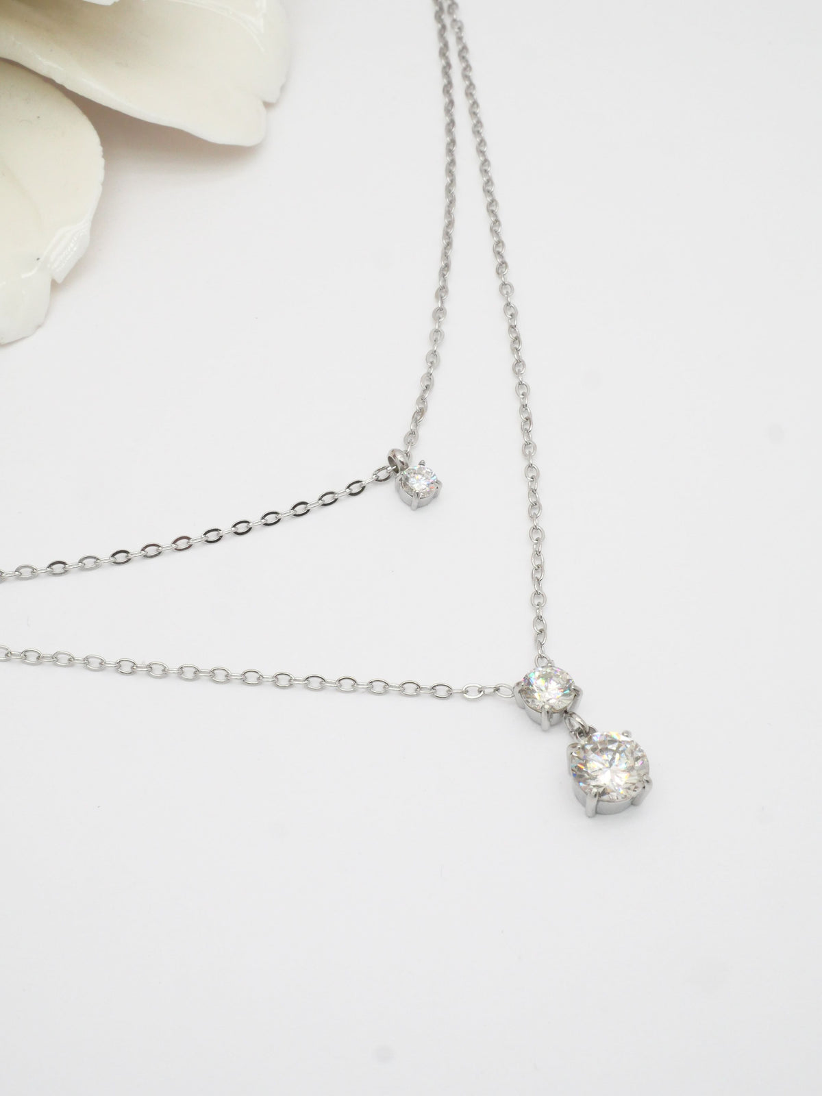 Hani - doré ou argent - collier double