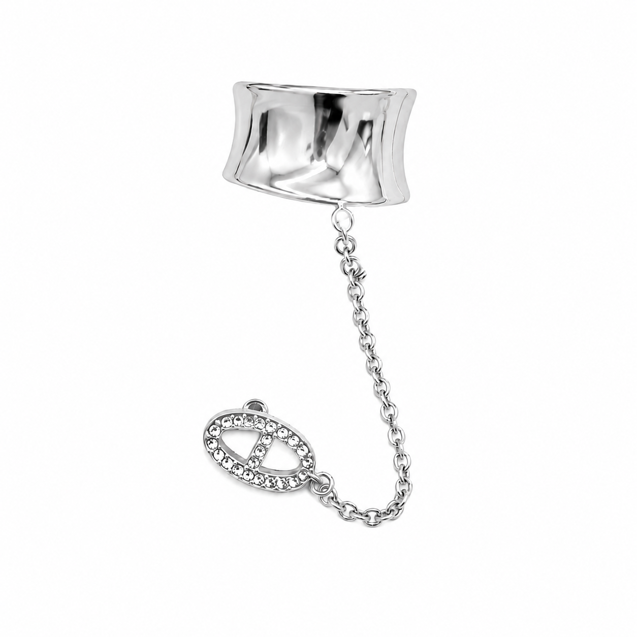 Double Boucle Earcuff Bernie - vendue à l’unité - doré ou argent