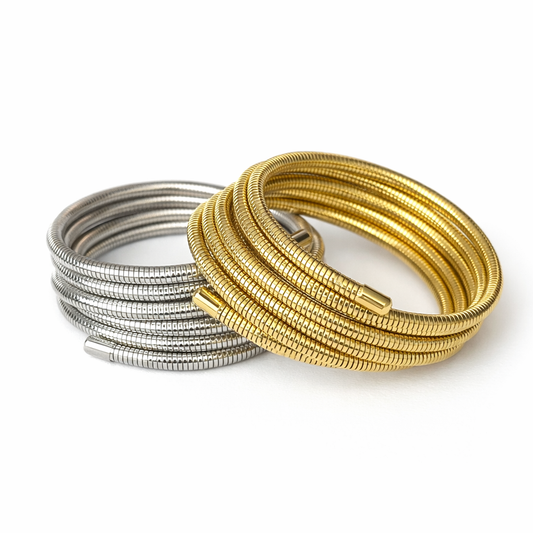 Allone - bracelet multitours - doré ou argent ★