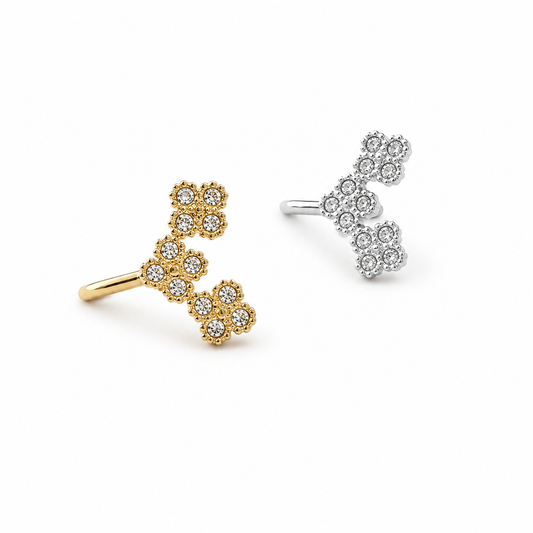 Earcuff Tera - monoboucle vendue à l’unité - doré ou argent