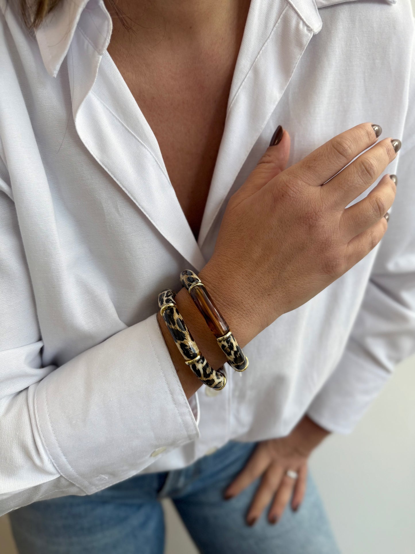 Savage Twins - Ambre - lot de 2 bracelets