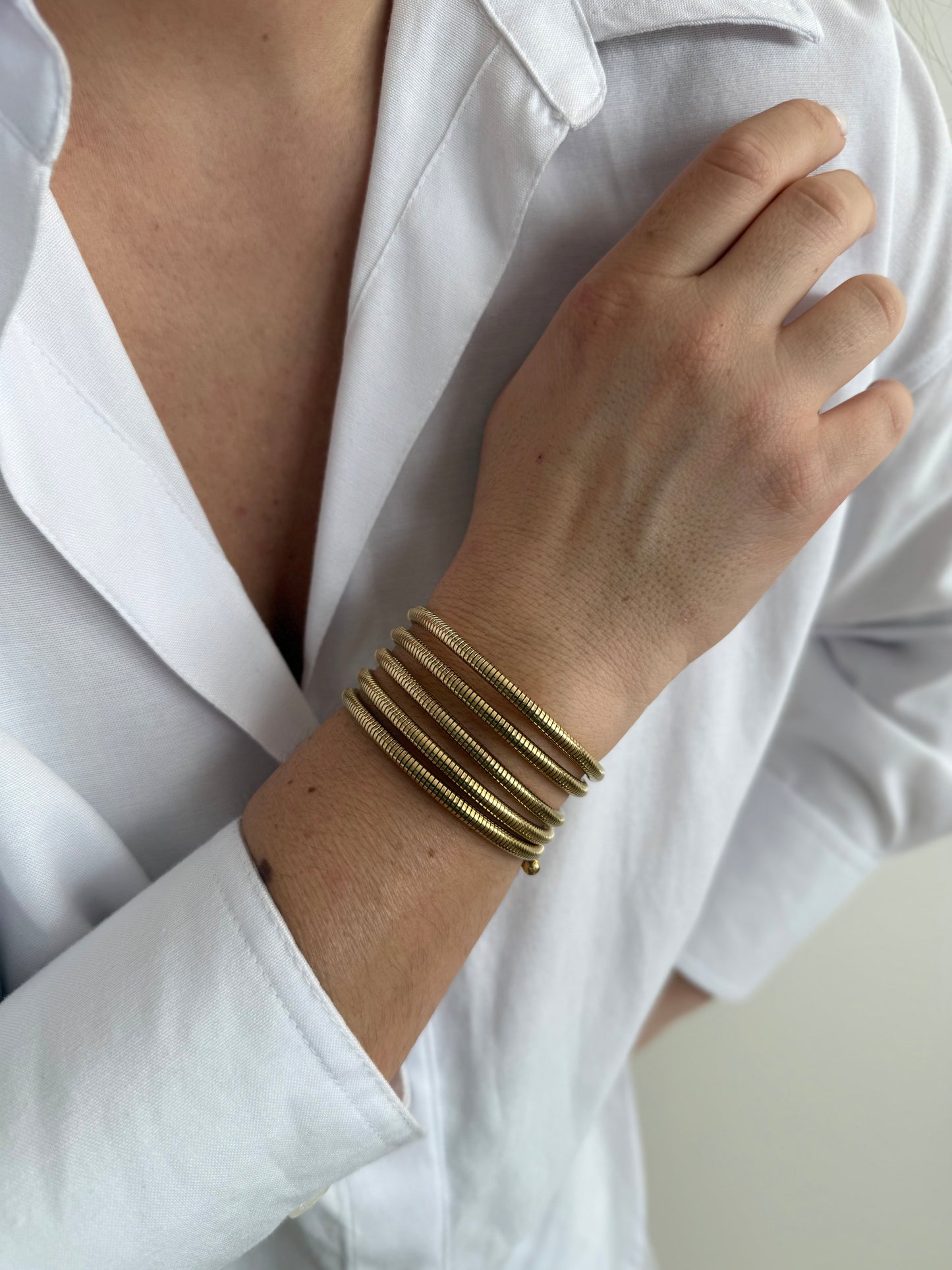 Allone - bracelet multitours - doré ou argent
