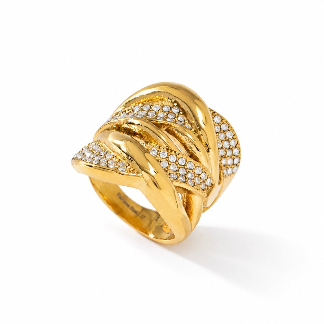 Maxi bague Sita - doré ou argent