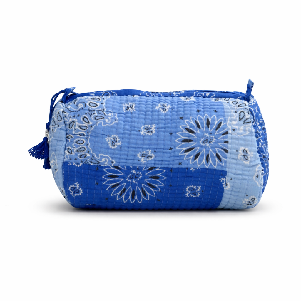Petite Pochette en coton matelassé - Bandana Patchwork