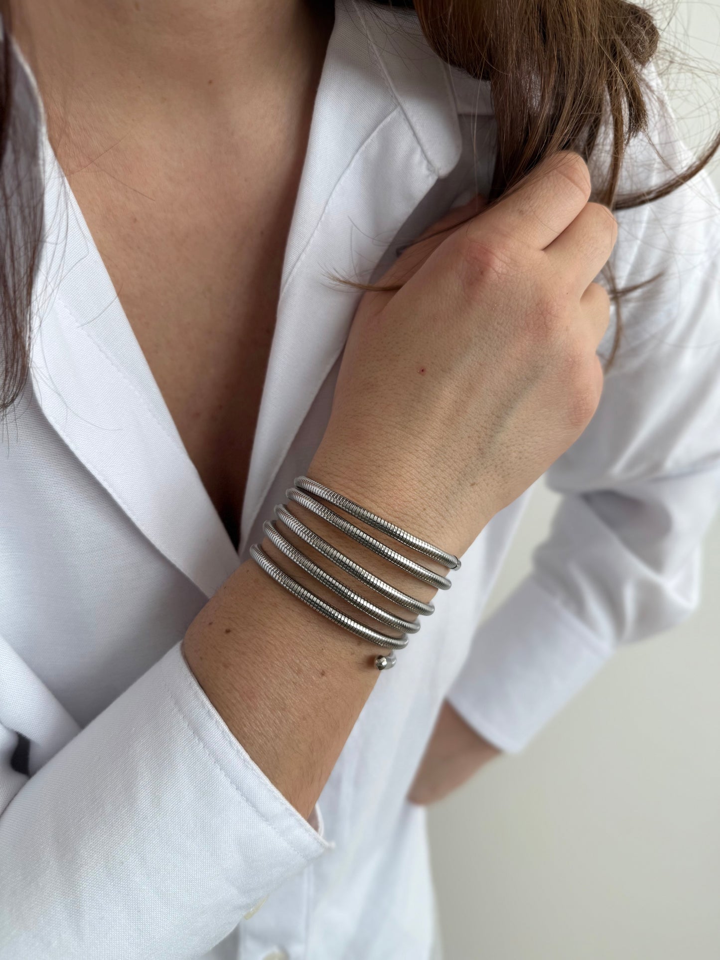 Allone - bracelet multitours - doré ou argent