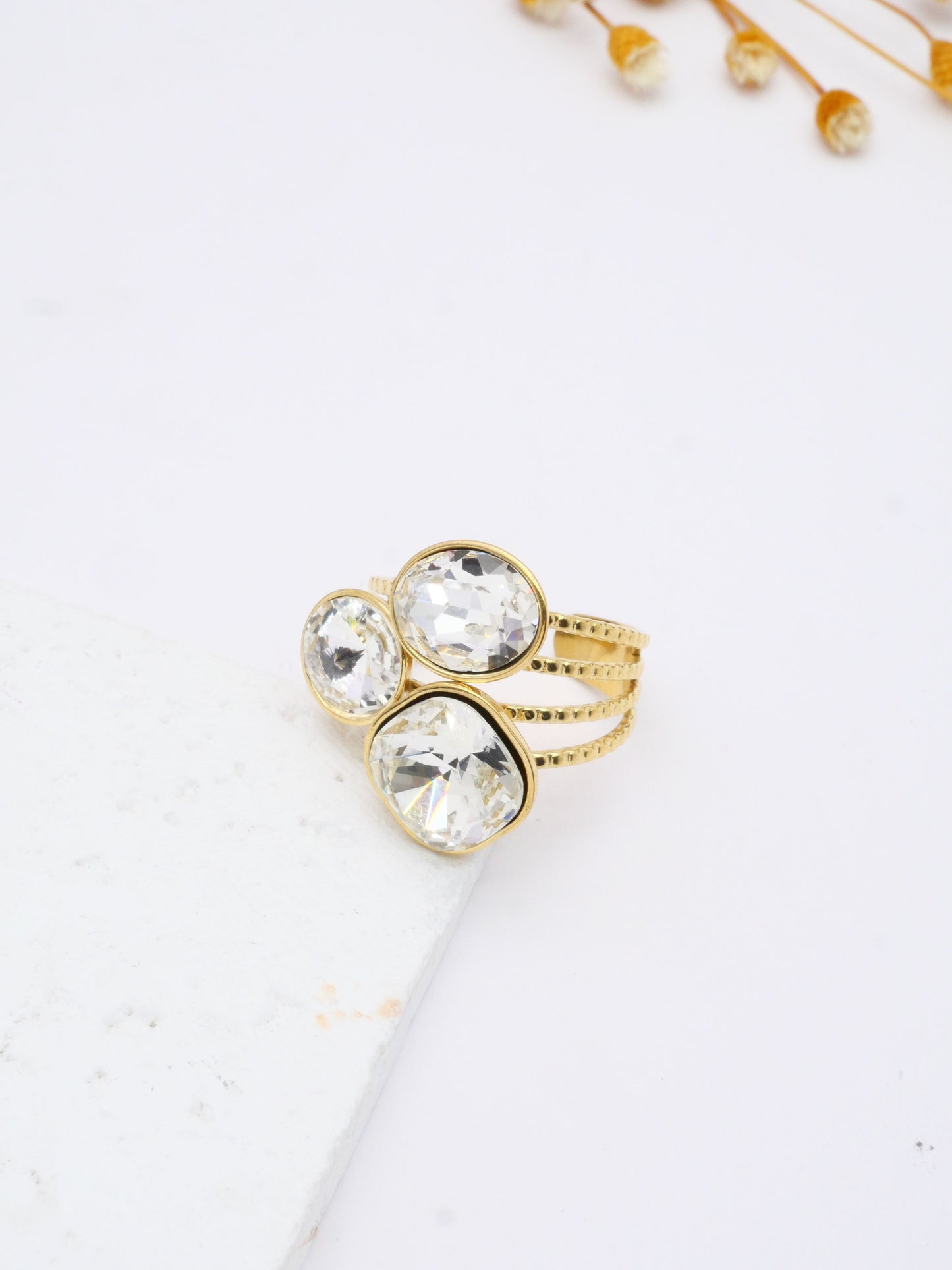 Bague Shani - vert ou blanc