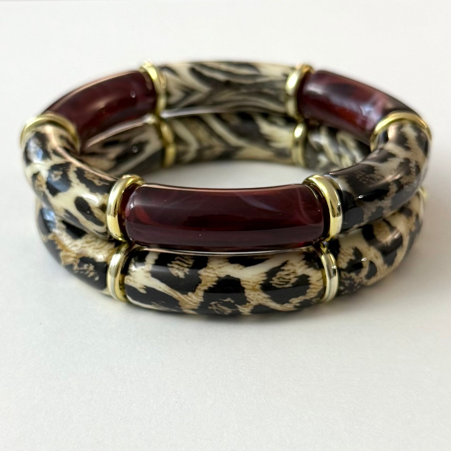 Savage Twins - Bordeaux - lot de 2 bracelets
