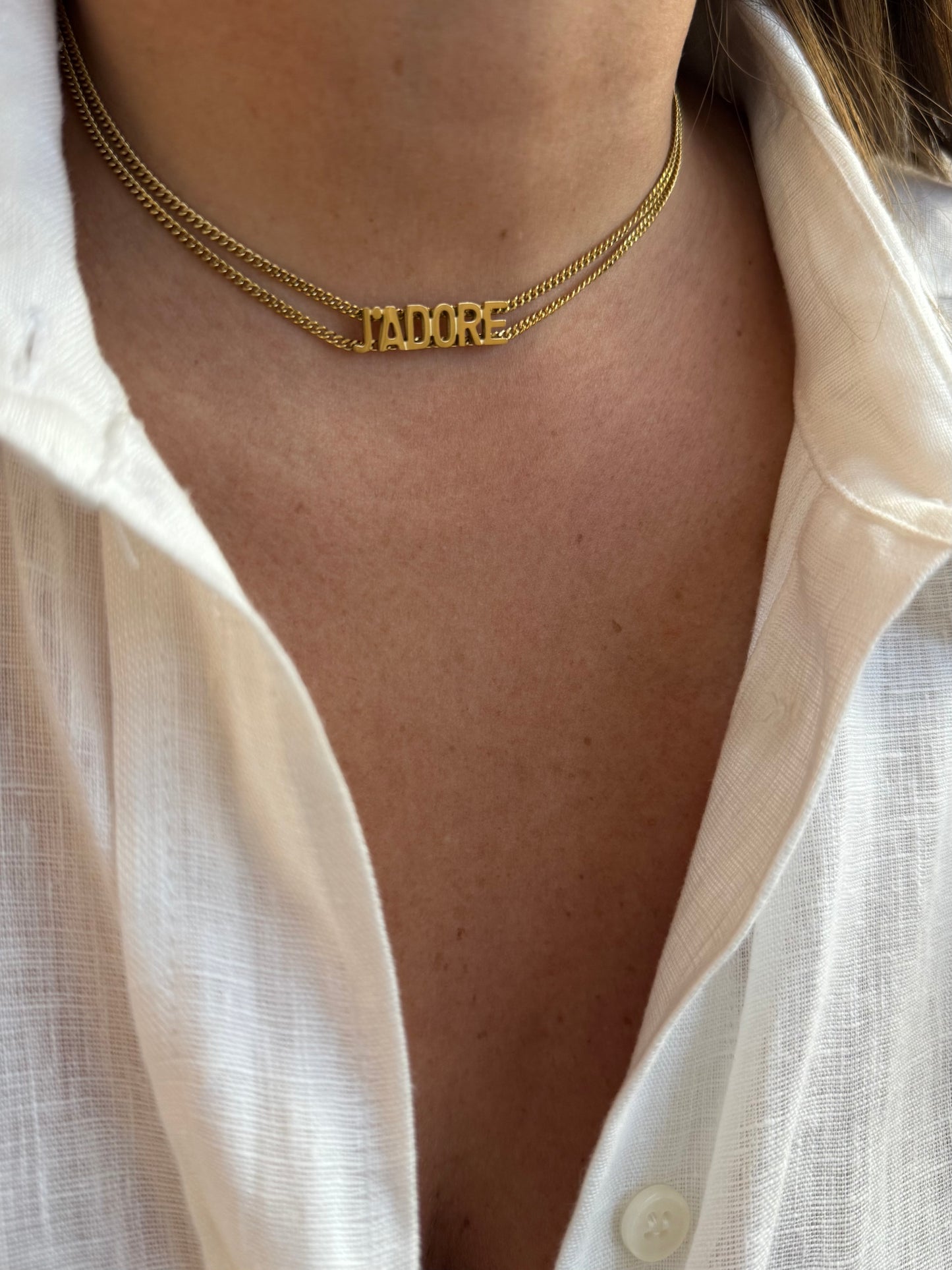 Collier ras de cou J’ADORE