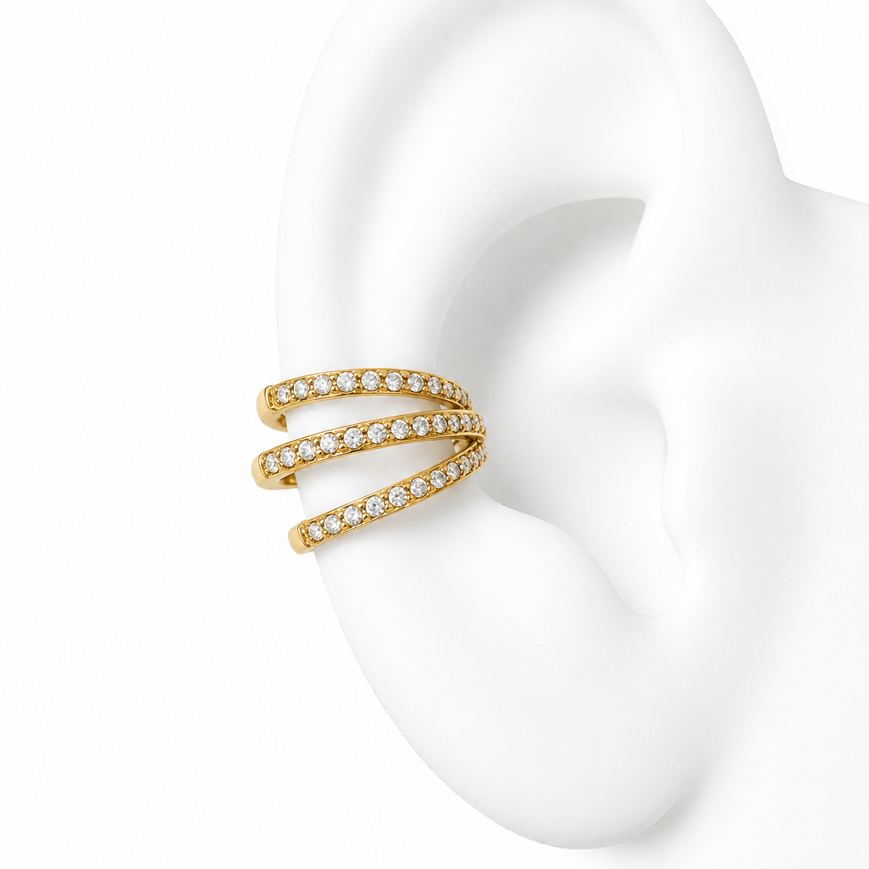 Earcuff Hanane - monoboucle vendue à l’unité - doré ou argent