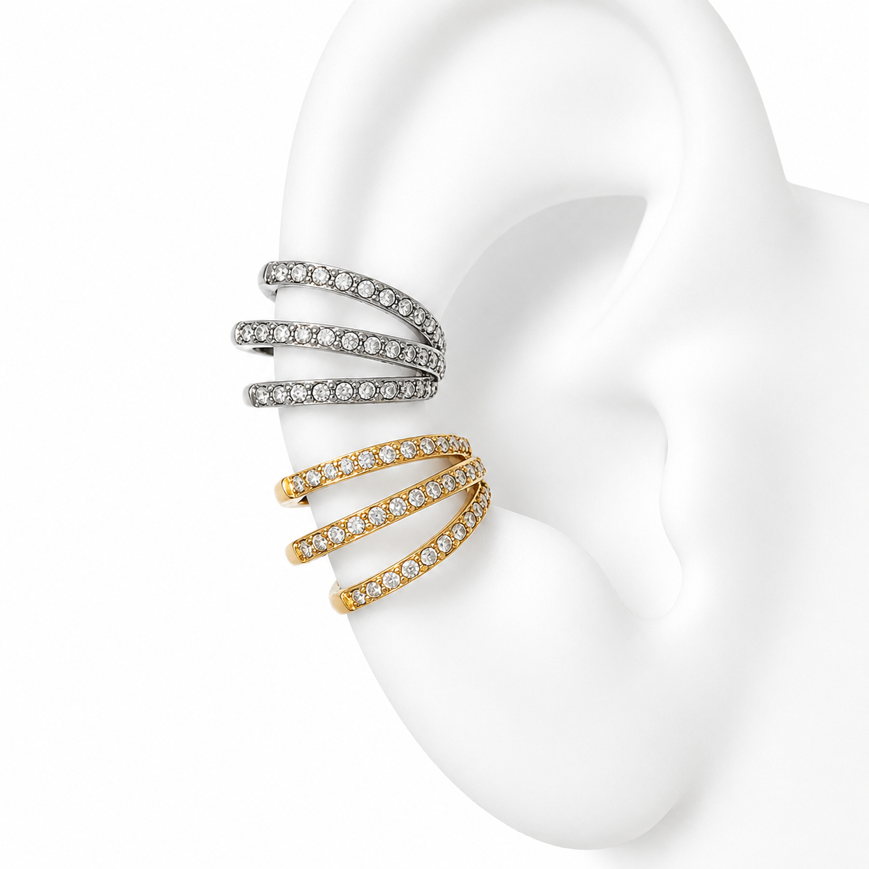 Earcuff Hanane - monoboucle vendue à l’unité - doré ou argent