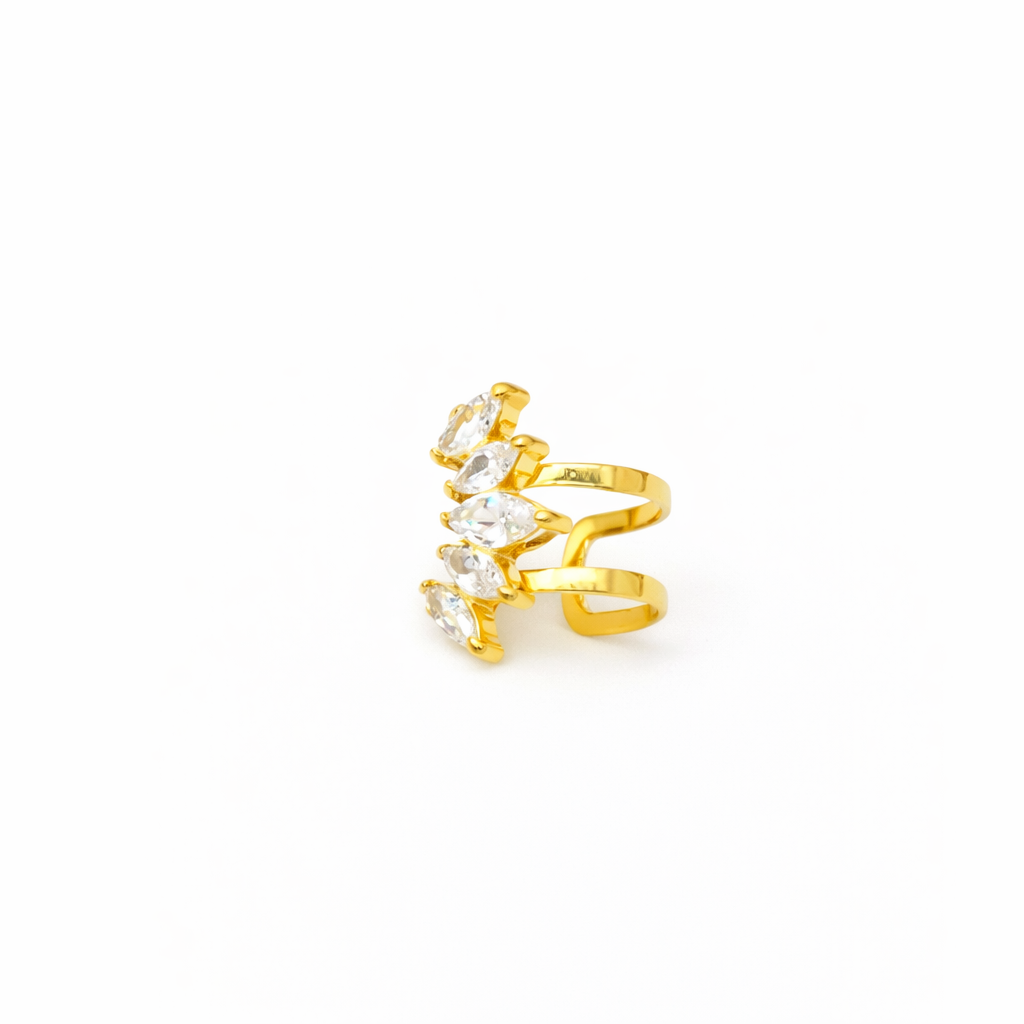Earcuff Palma - doré ou argent