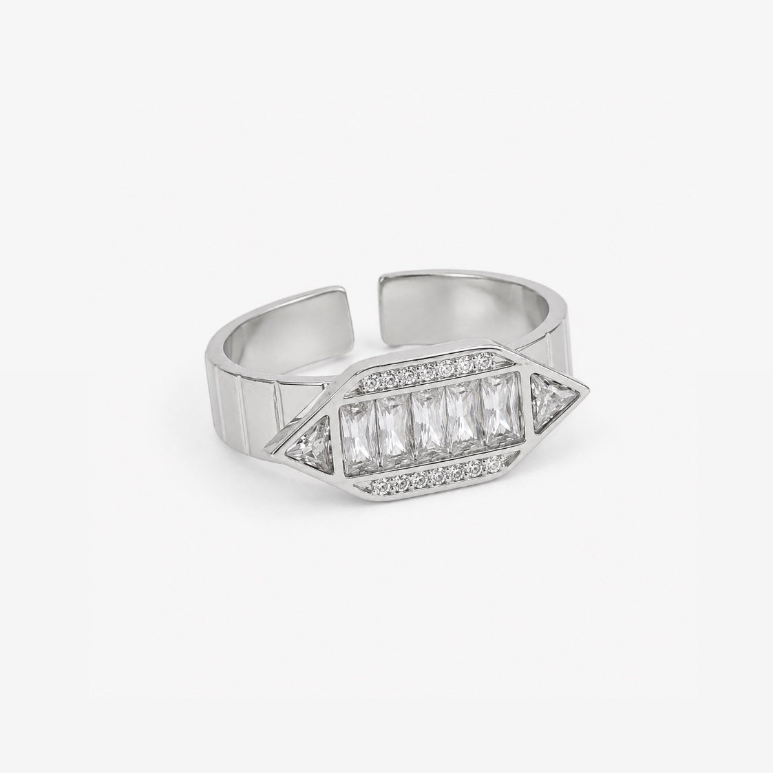 Bague Hexa - doré ou argent