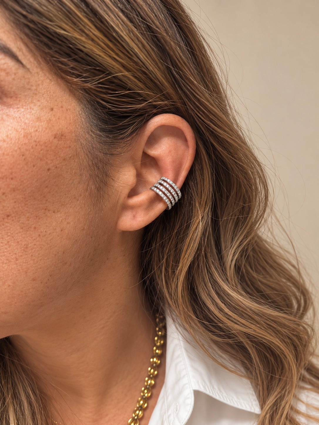 Earcuff Lory - monoboucle vendue à l’unité - doré ou argent