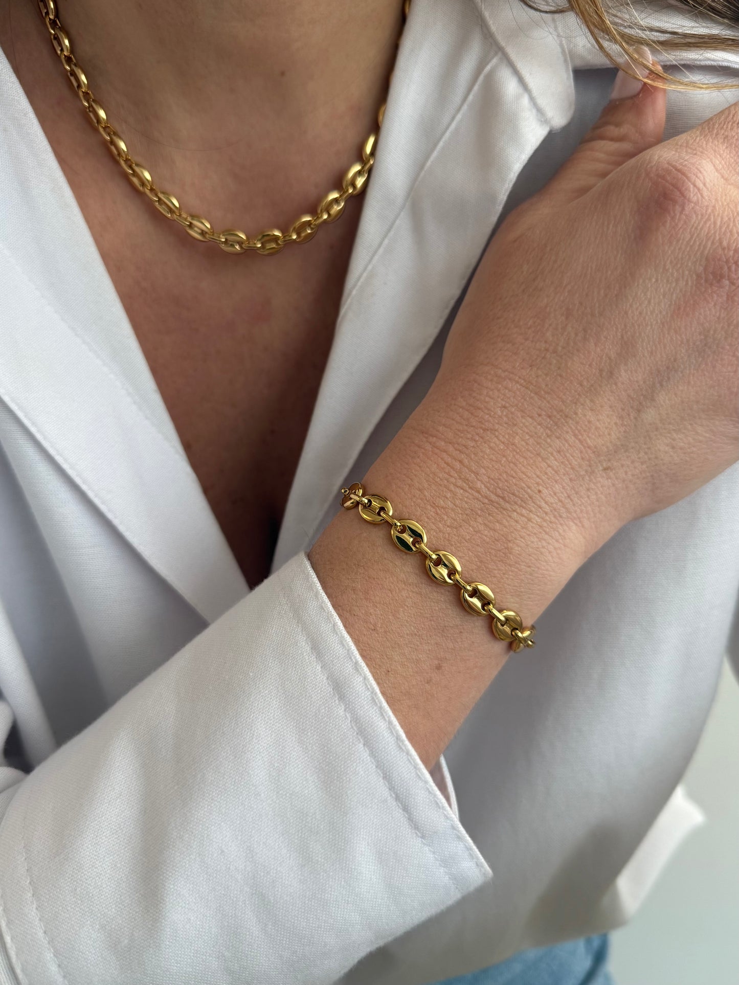 Calista - maille fine - le bracelet - doré ou argent